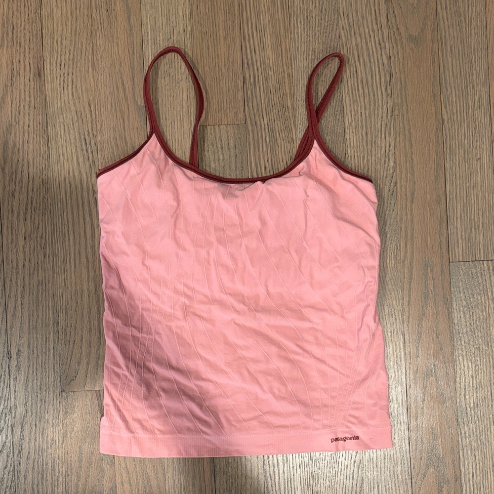 Patagonia Light Pink Camisole Top with built in sports bra